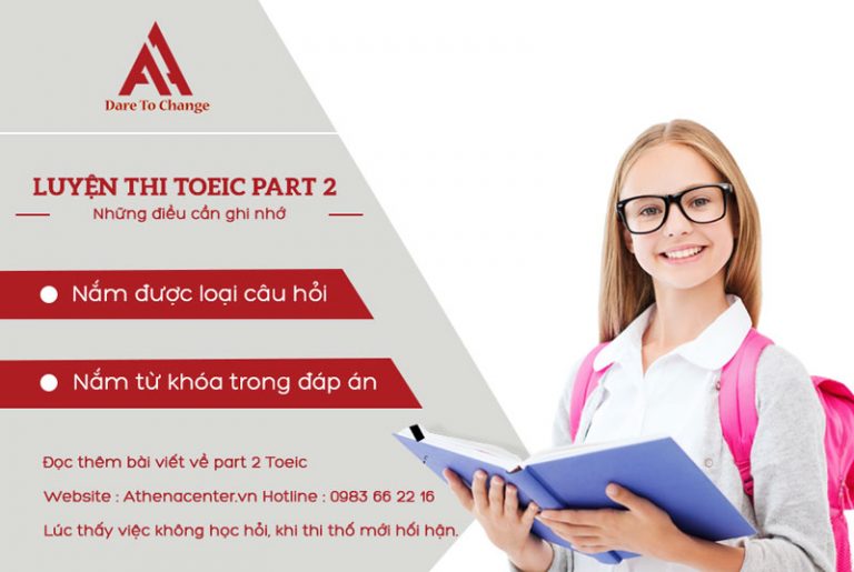 luyện thi toeic part 2 - anh ngữ athena